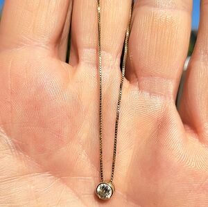 Diamond Necklace set in 14k gold
